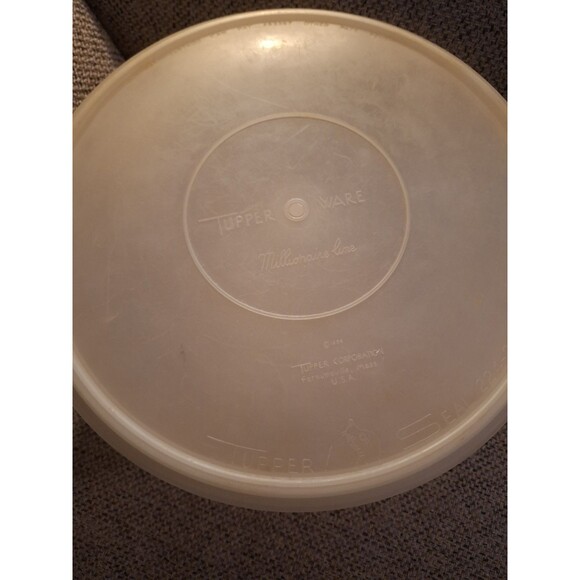 Tupperware Carry All Round Cake Pie X-Large Container 256-1‎ Tupper Seal Lid 224 - Picture 5 of 6